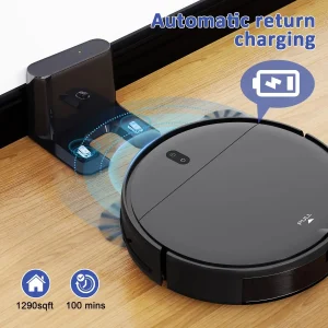 GOOVI BR151 Ultra-Thin Robot Vacuum for Pet Hair, Hard Floors & Carpets